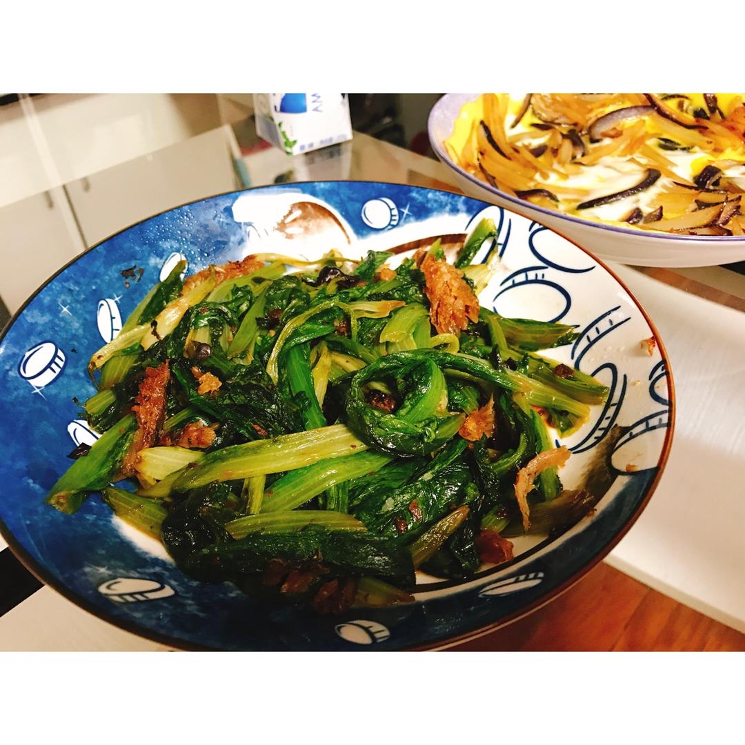 豆豉鲮鱼油麦菜