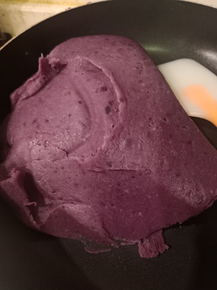 新手紫薯芋泥馅的做法 步骤7