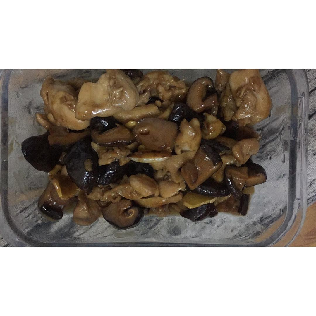 蚝油冬菇鸡腿