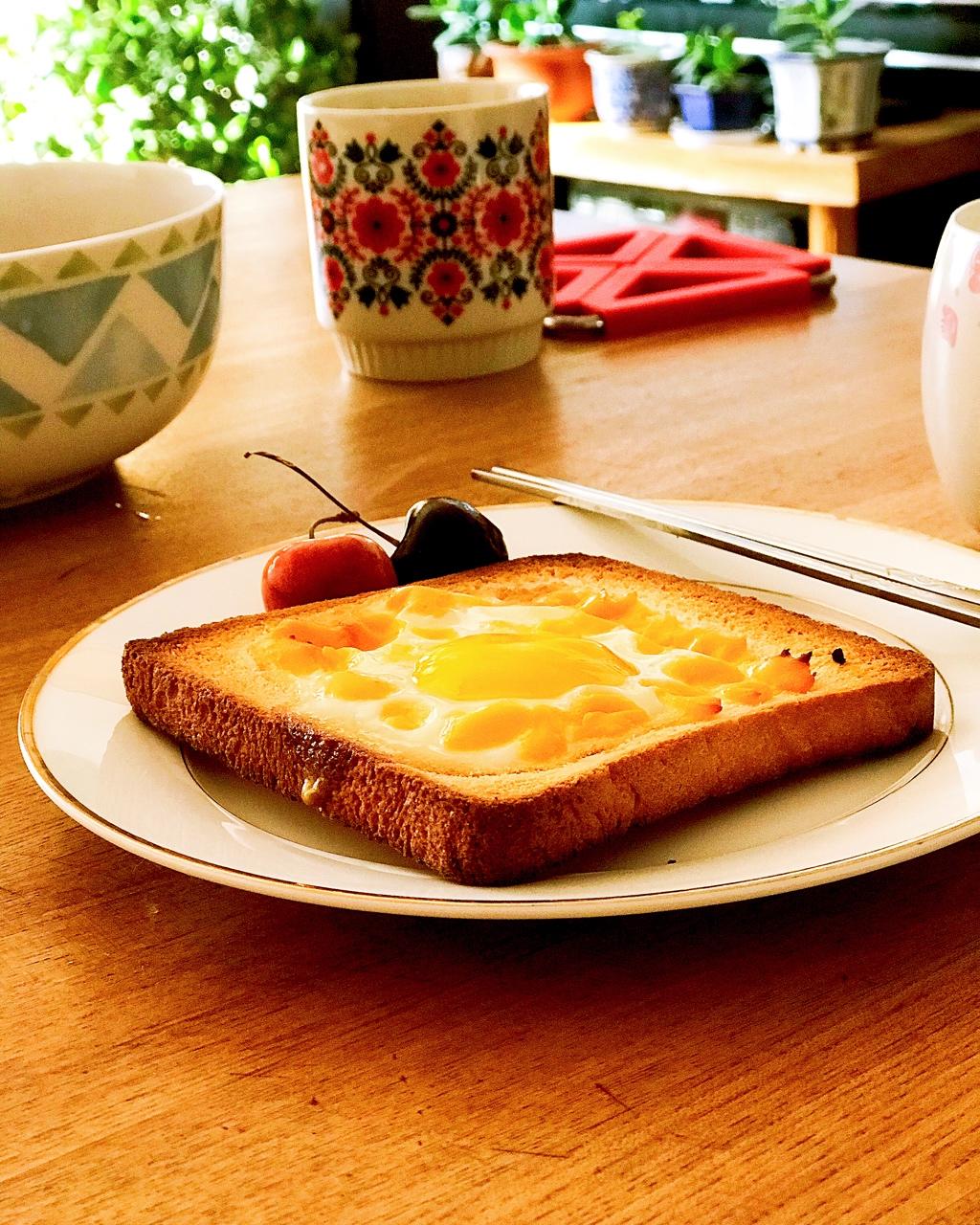 鸡蛋芝士烤吐司