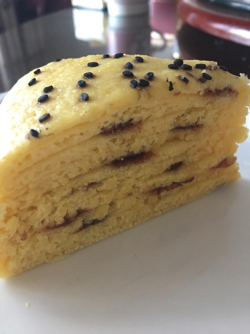 【红薯千层饼】红薯做个中式蛋糕，不用烤箱！