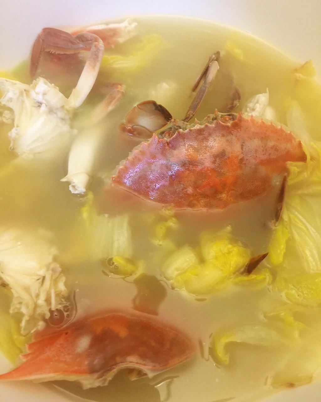 手机用户98796s2z做的螃蟹白菜汤