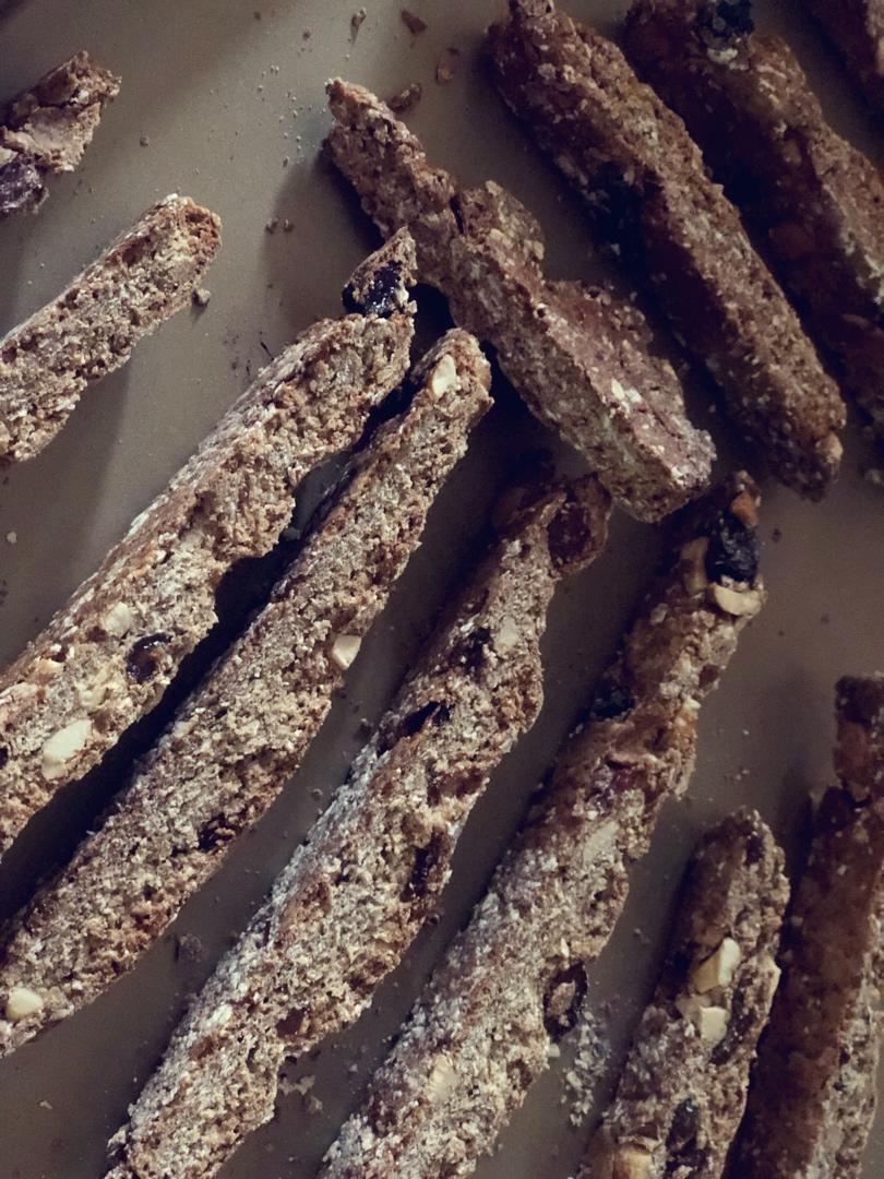 【健康零食】燕麦坚果意式脆饼