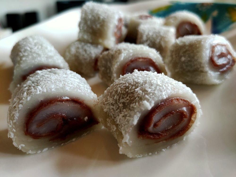 零失败！巨好吃的椰蓉豆沙糯米卷！