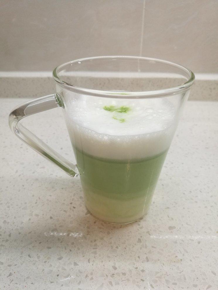 渐层抹茶拿铁
