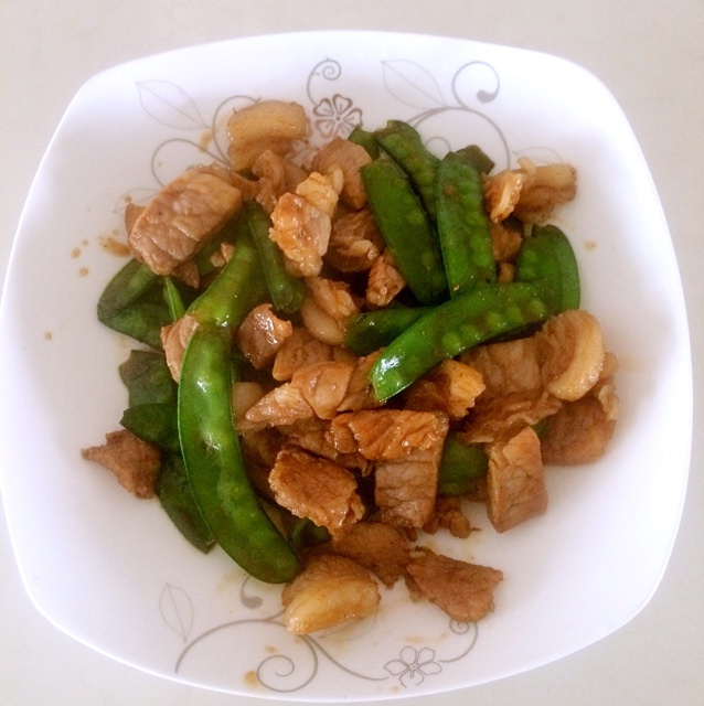 荷兰豆炒肉