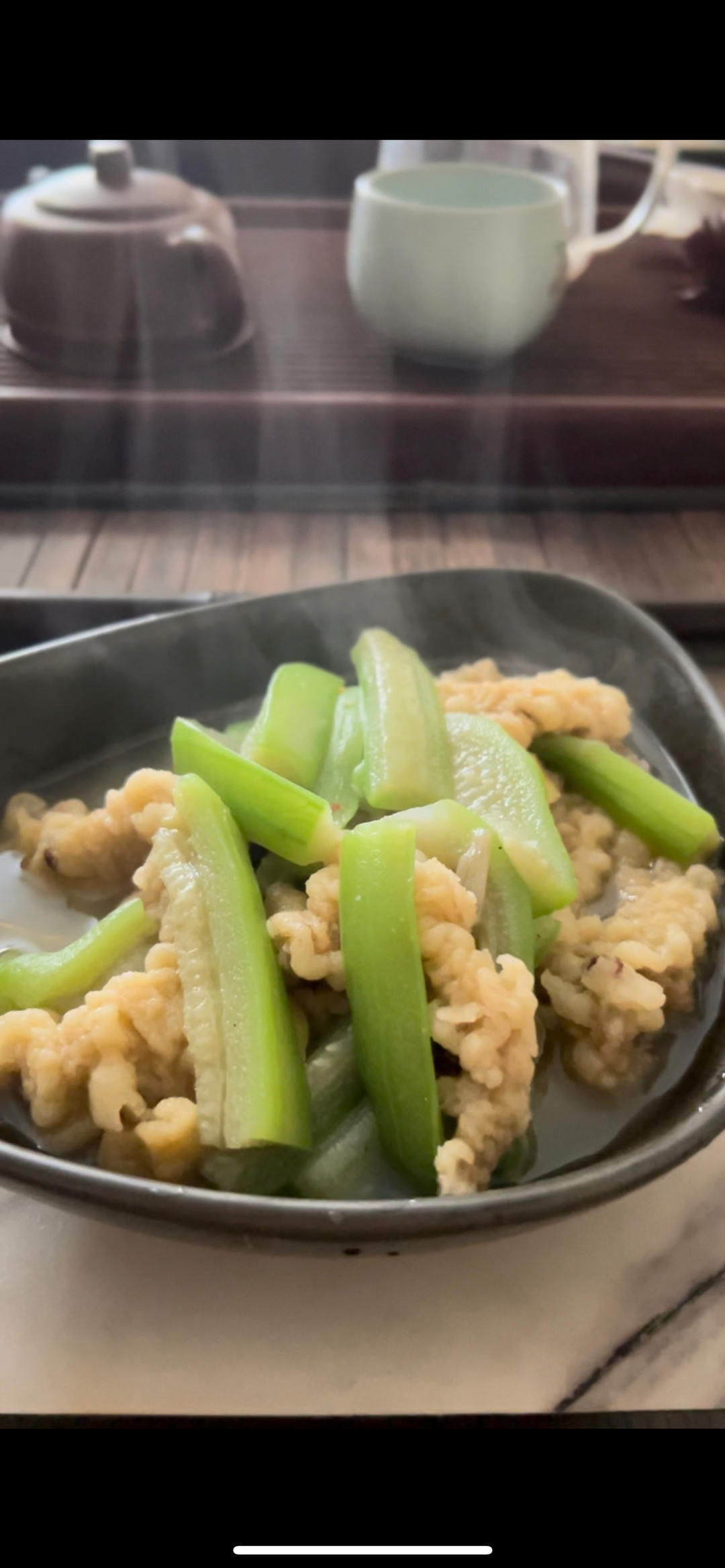 酥肉丝瓜汤