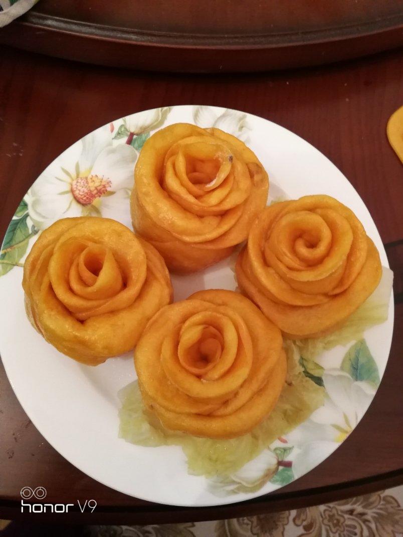 南瓜玫瑰花馒头