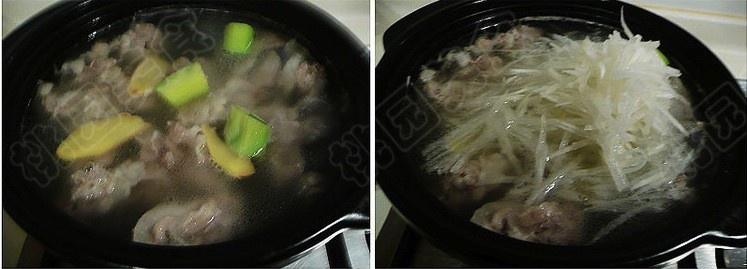 萝卜砂锅羊肉汤的做法 步骤3