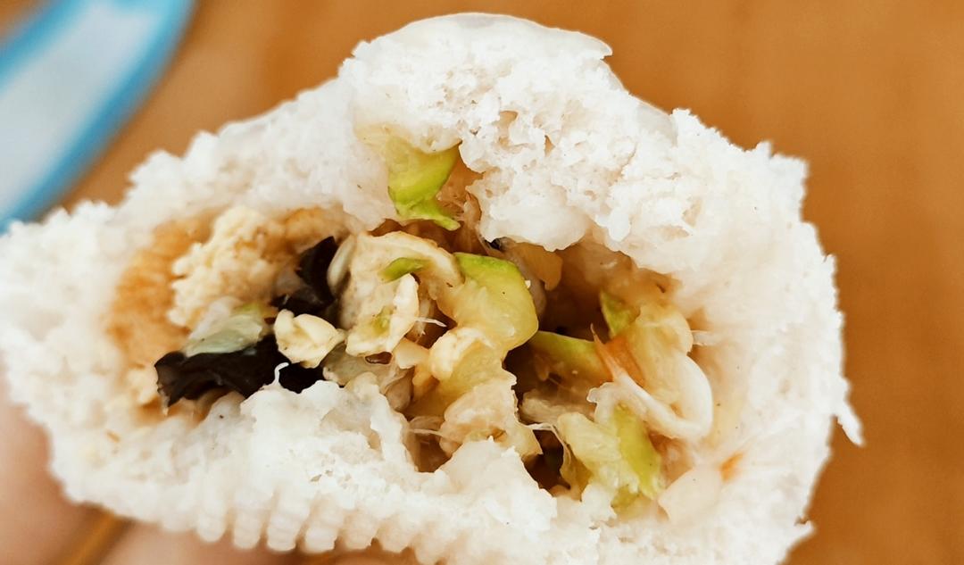 西葫芦鸡蛋素馅包子