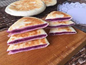 松软的紫薯薄饼的做法 步骤19