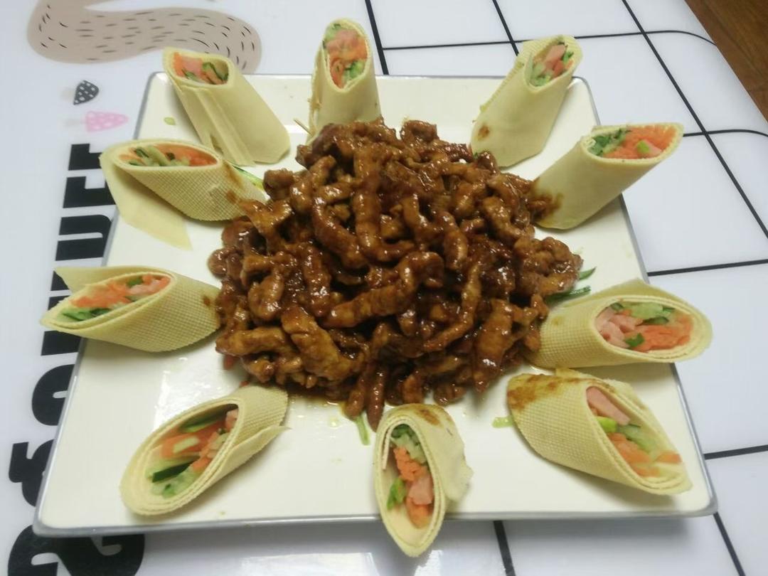 花开富贵五彩豆皮蔬菜卷（除夕宴客菜😋有颜有料）