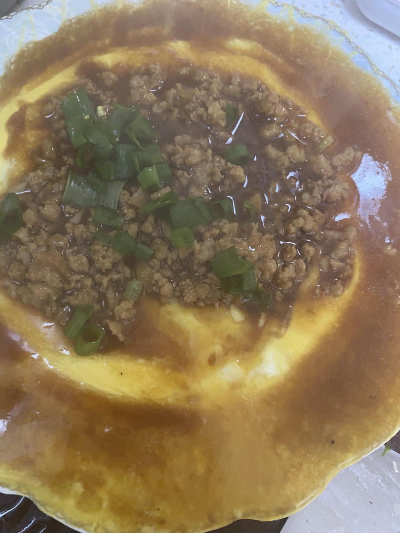 【豆腐肉末蒸蛋】非常嫩滑，小朋友也特喜欢
