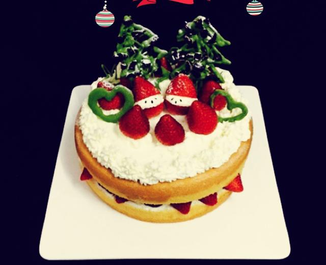 圣诞草莓蛋糕