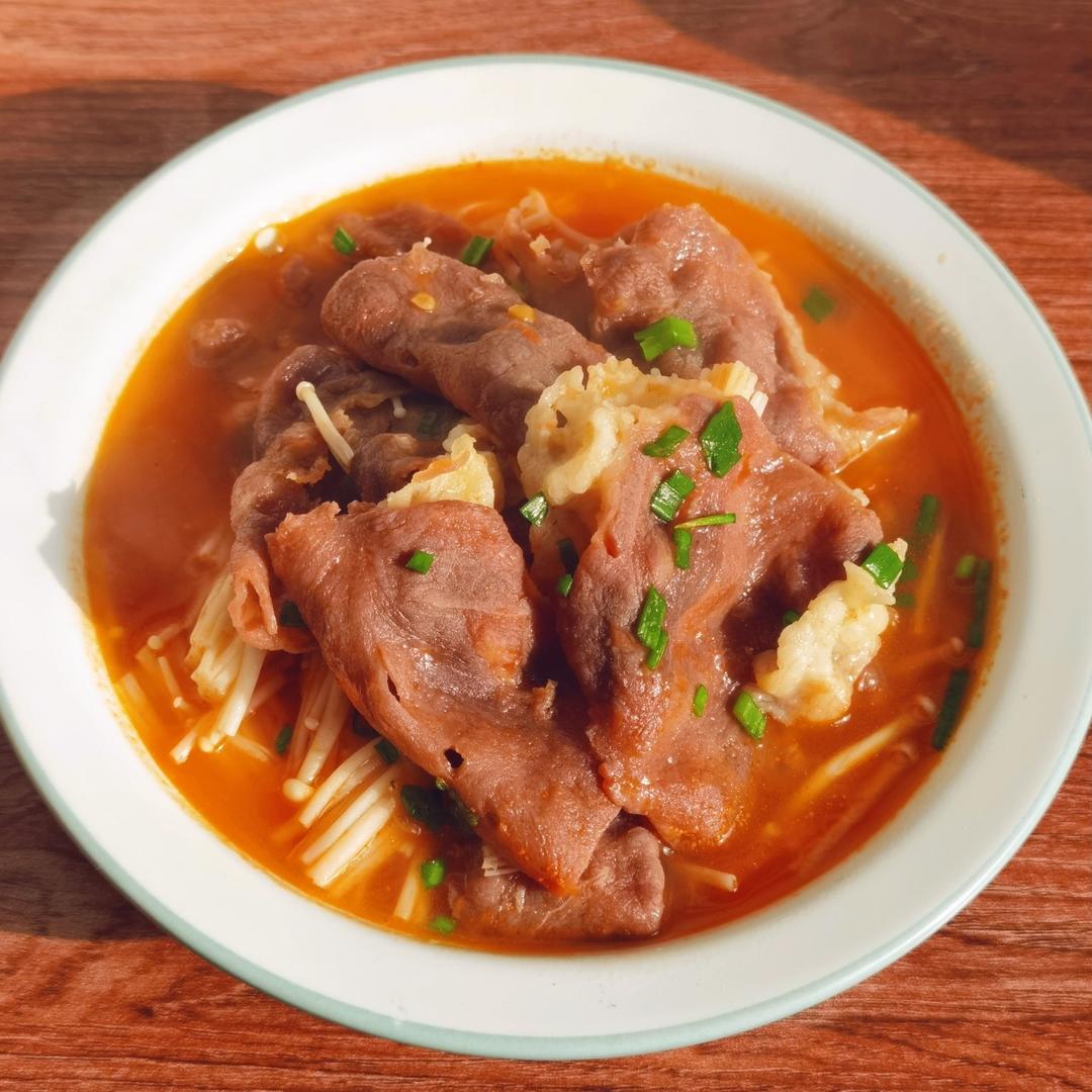 番茄肥牛金针菇