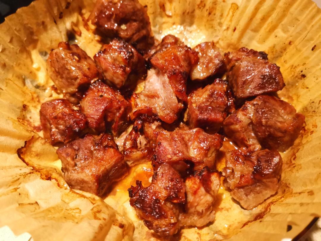 蒜香牛肉粒 空气炸锅版