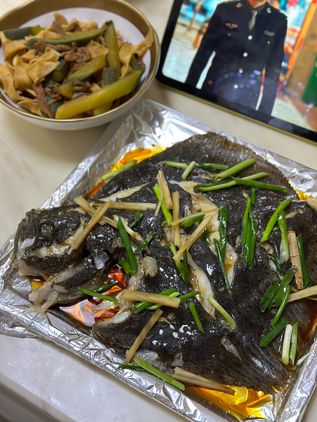 清蒸多宝鱼