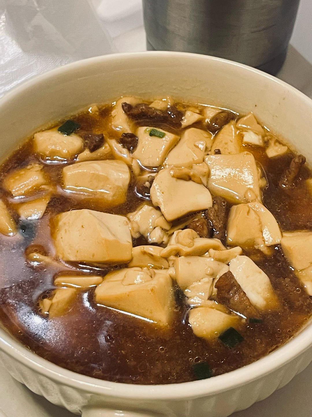 超级下饭的香菇肉沫豆腐