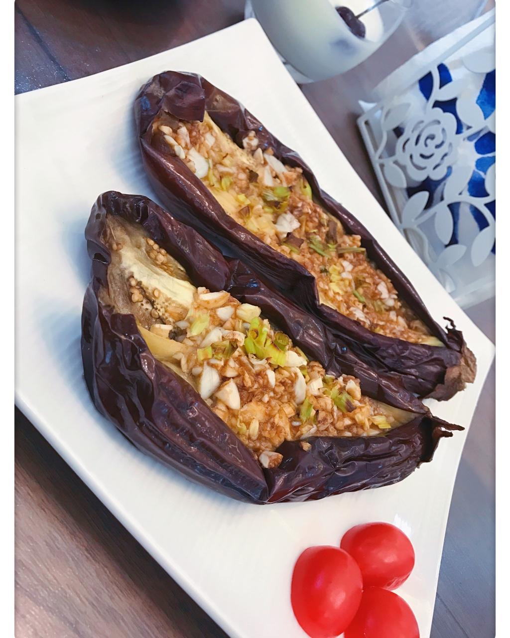 深夜诱惑蒜香烤茄子