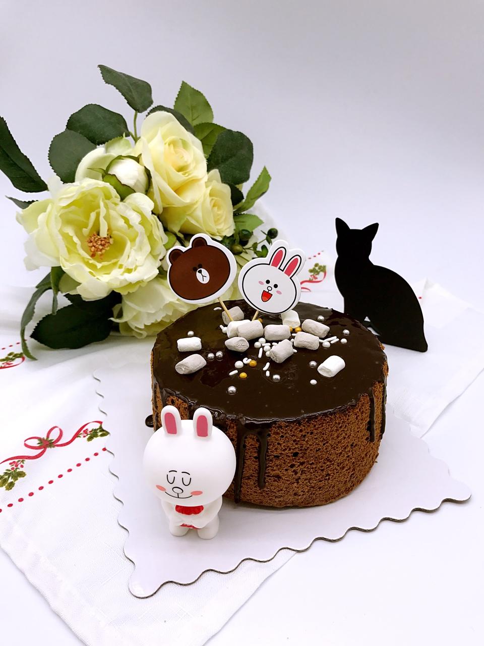 巧克力爆浆戚风