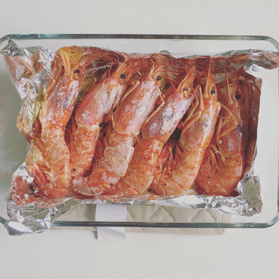 盐烤阿根廷红虾