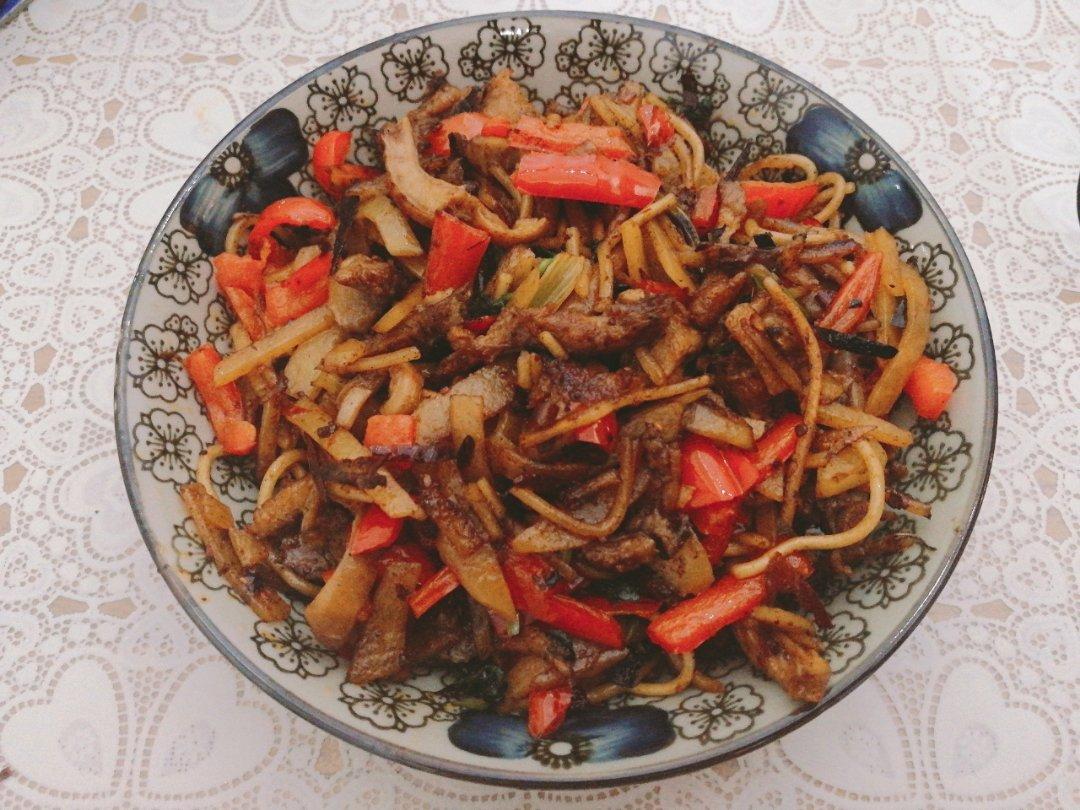 素也香～                      家常土豆丝炒面