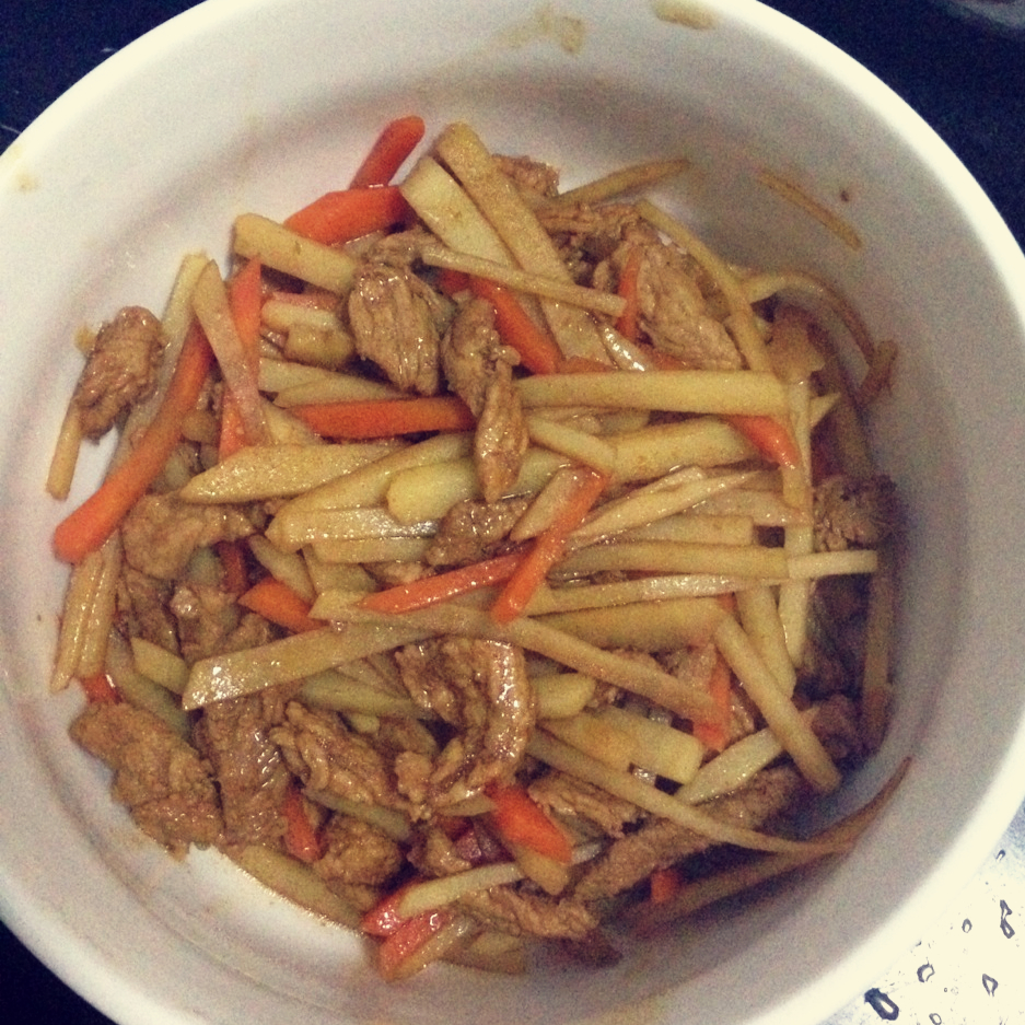 土豆炒肉丝