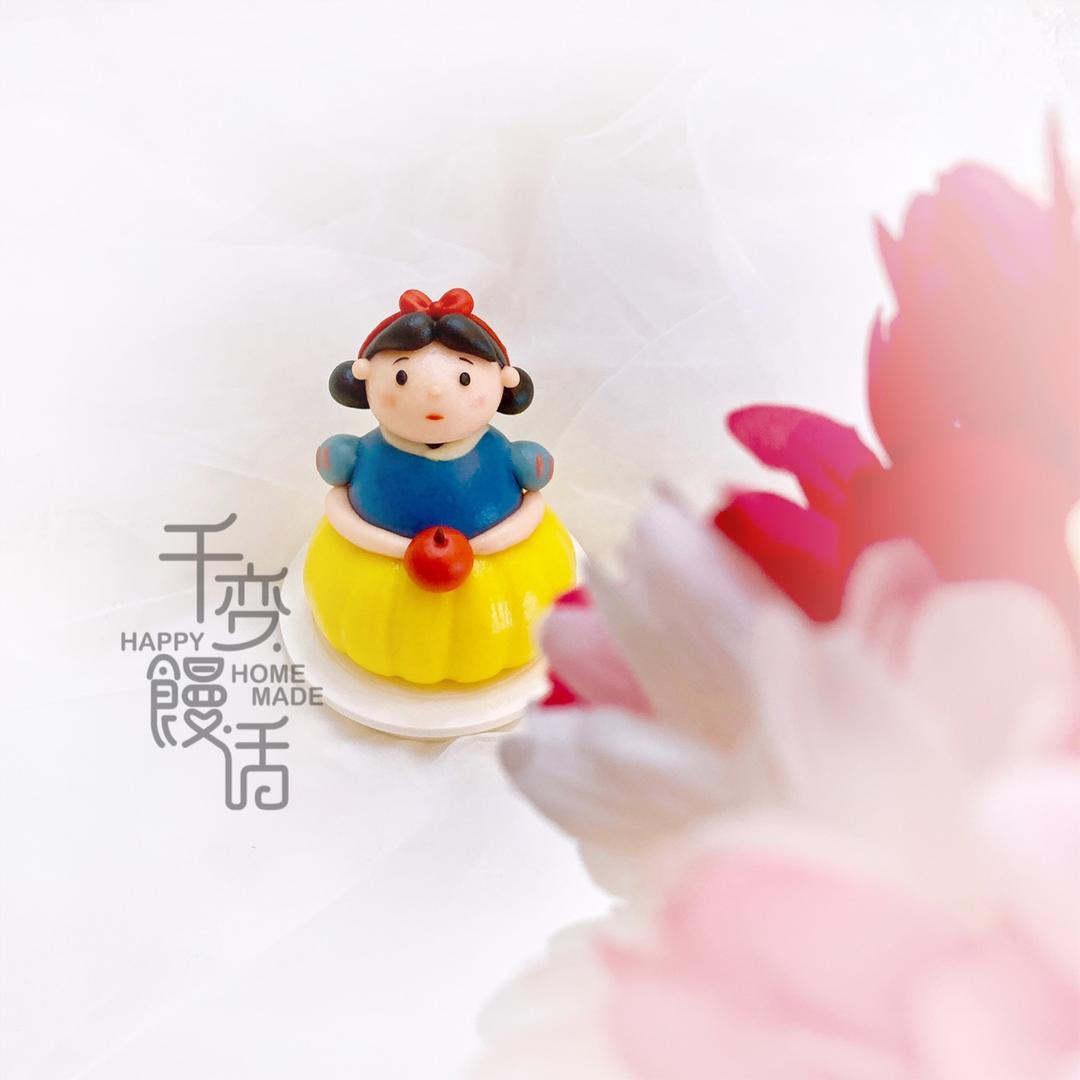 3D立体可爱造型馒头 超可爱的白雪胖公举-白雪公主
