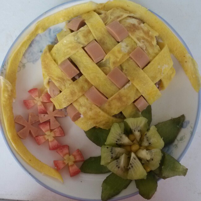 向日葵肉丁炒饭