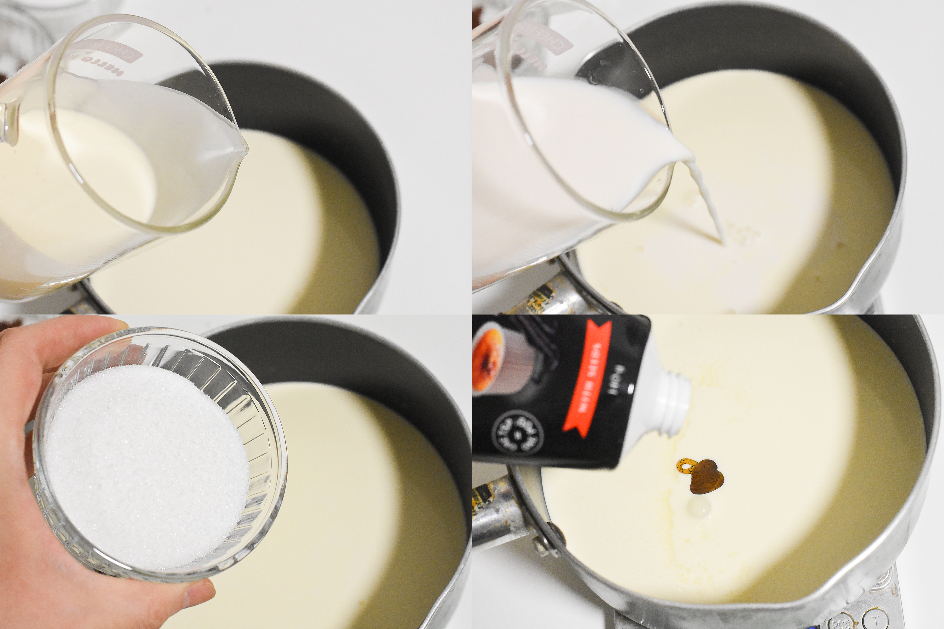 【北鼎蒸炖锅食谱】可可布丁+牛奶布丁的做法 步骤2