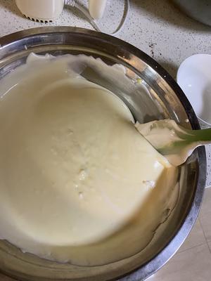 大理石纹可可轻乳酪蛋糕（可可粉/消耗奶油奶酪/不用黄油/八寸方盘）的做法 步骤19