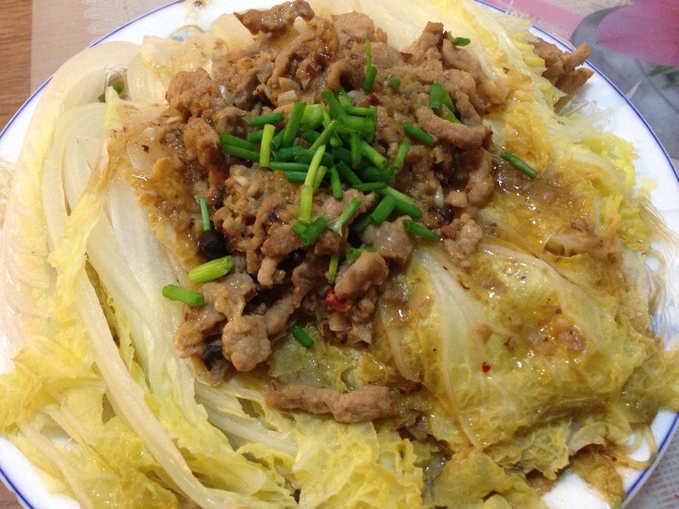 肉末蚝汁娃娃菜