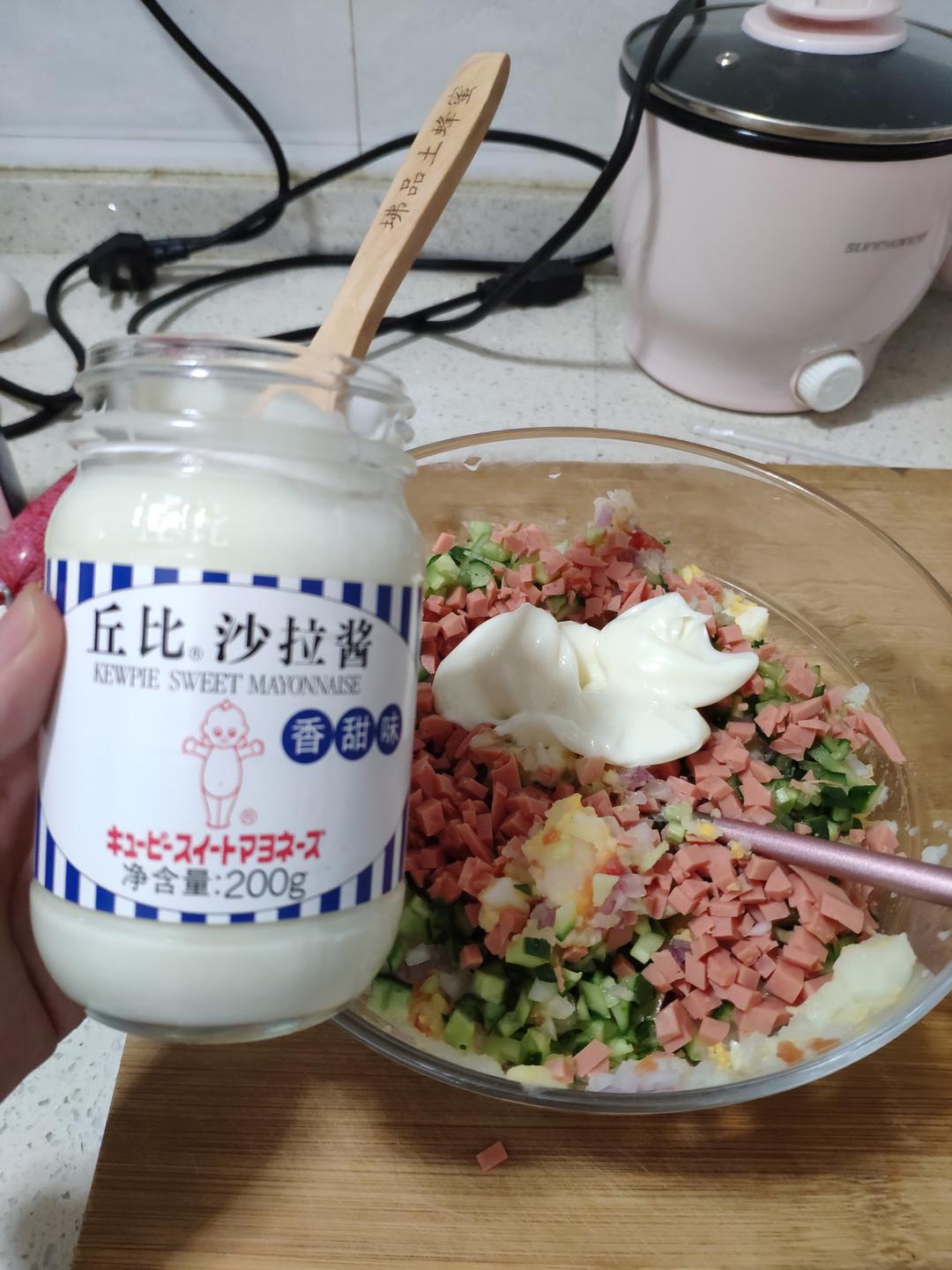 吃一口，超治愈的土豆泥沙拉的做法 步骤11