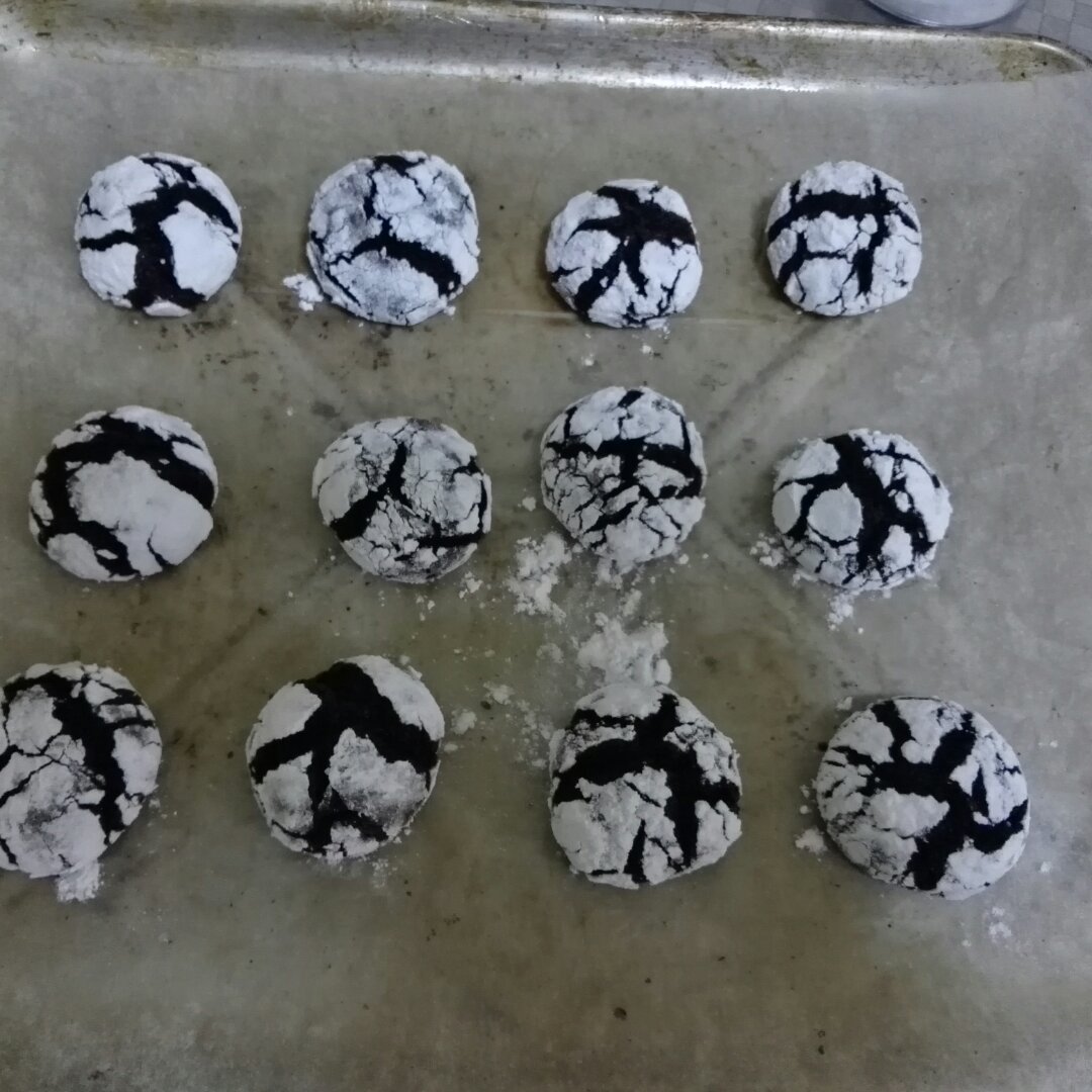 裂纹巧克力饼干