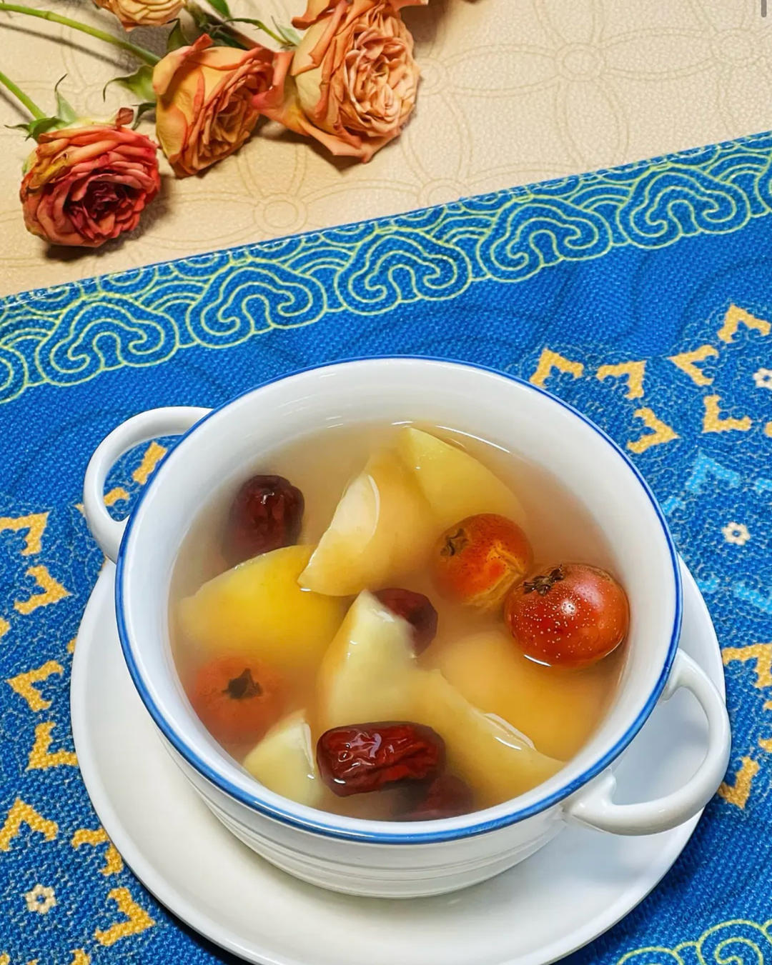 健脾胃的苹果山楂糖水