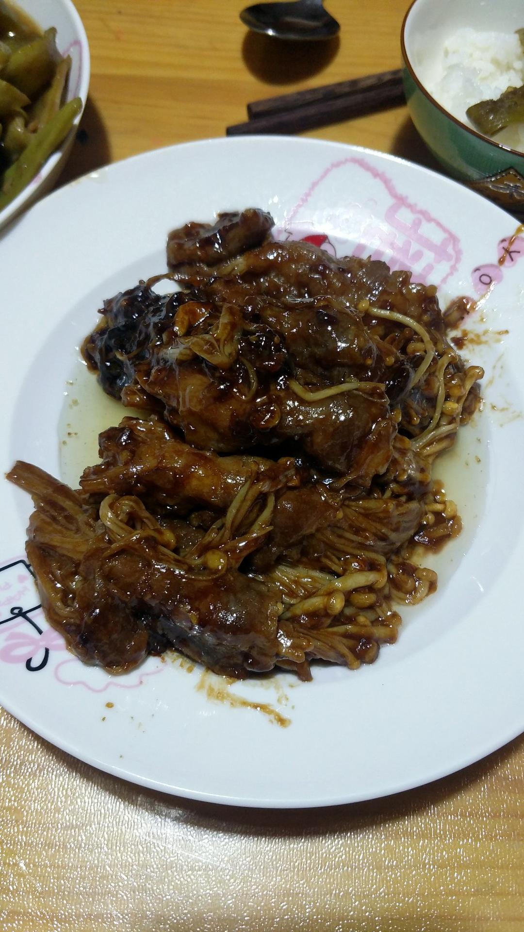 超级下饭的肥牛金针菇