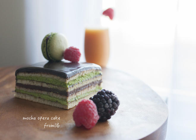 抹茶歌剧院蛋糕 mocha opera cake的做法