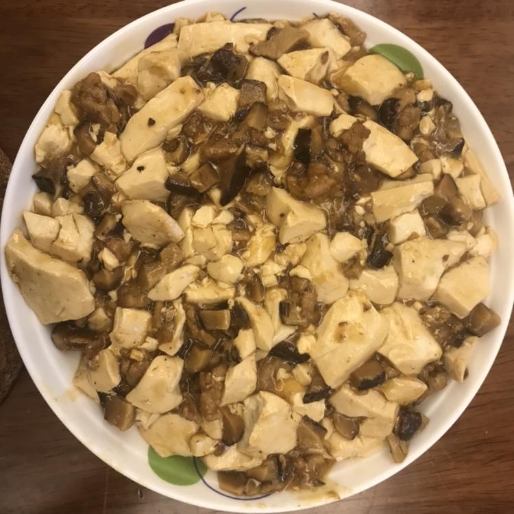 超级下饭的香菇肉沫豆腐