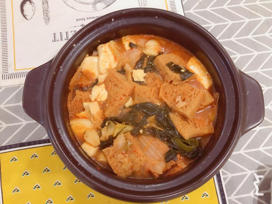 辣白菜豆腐汤
