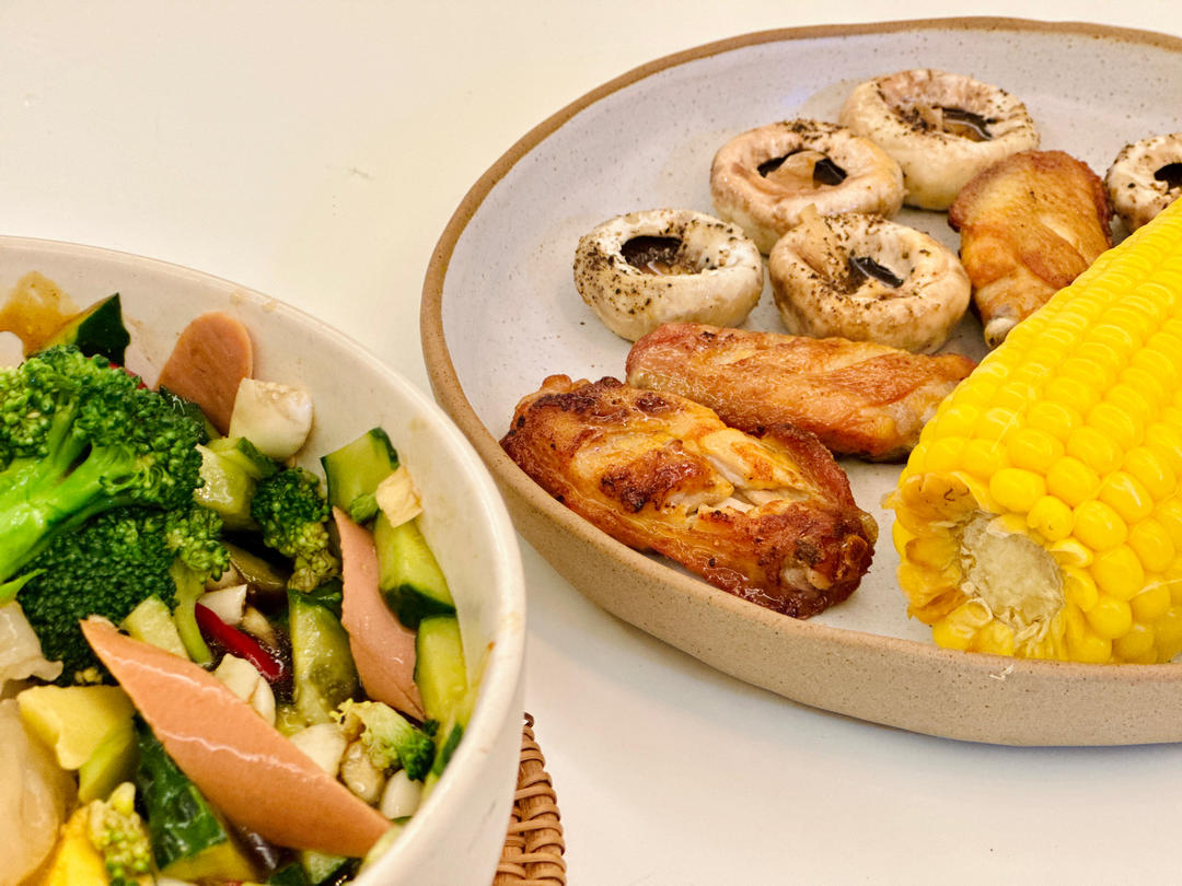 香煎口蘑  鲜的扭起来