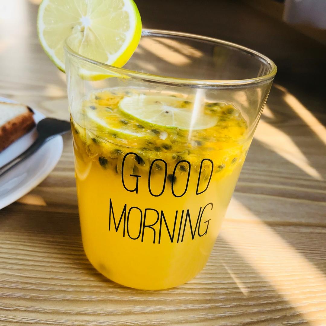 青柠/青桔百香果气泡水/夏日必备