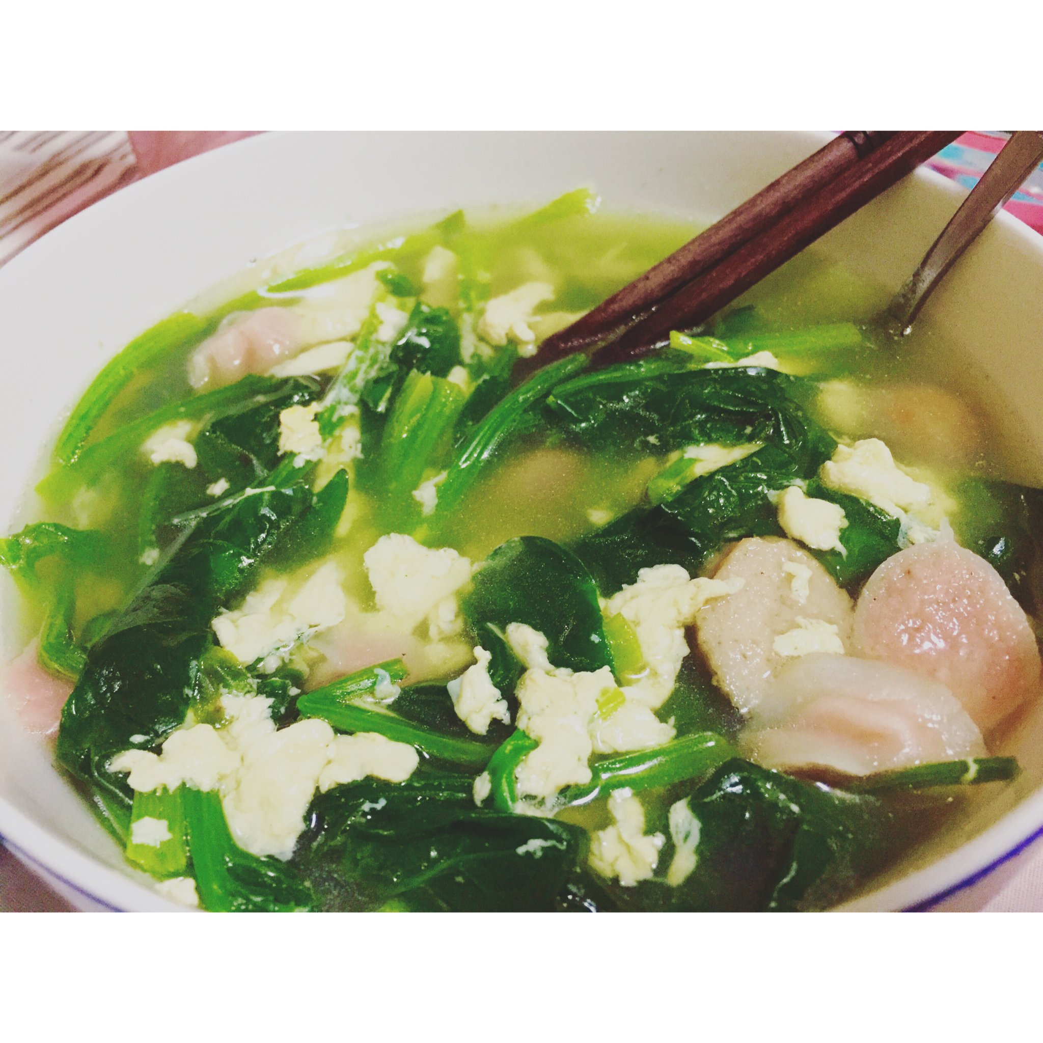菠菜鸡蛋汤