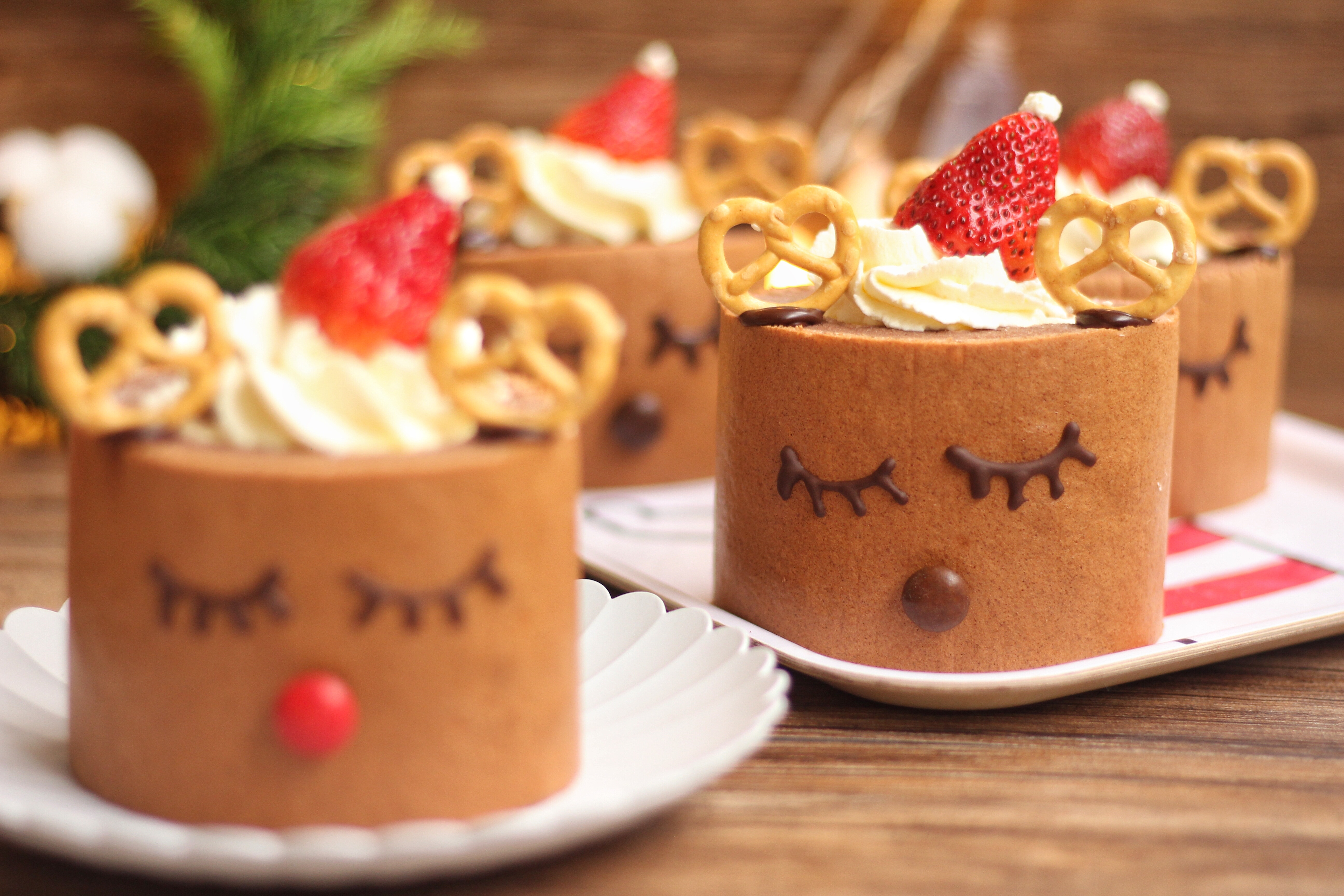 圣诞麋鹿蛋糕卷