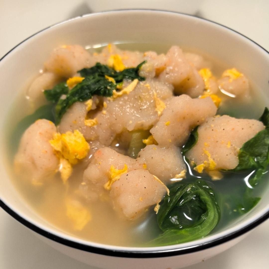 不加粉的Q弹虾滑