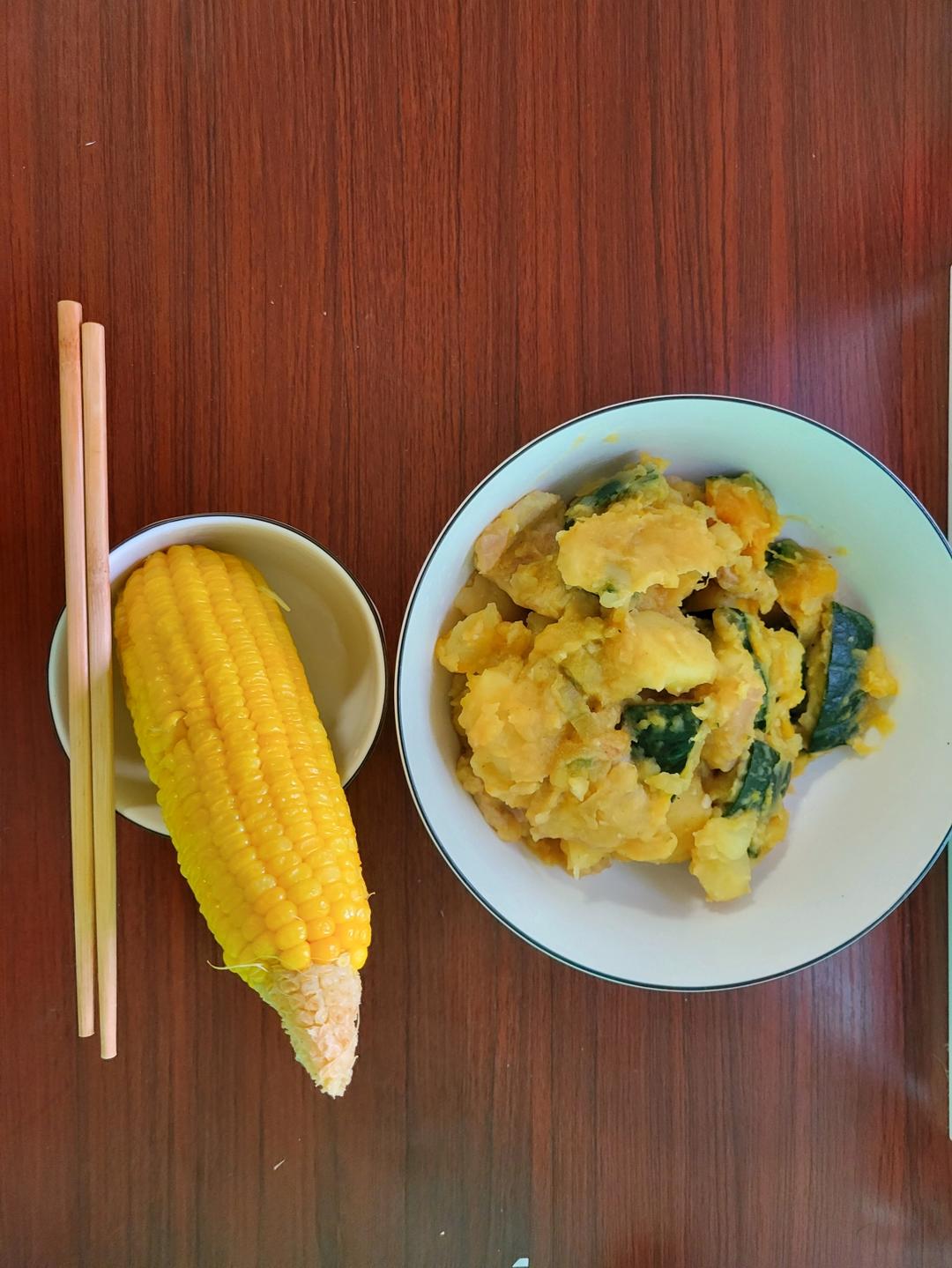 素食之南瓜炖土豆
