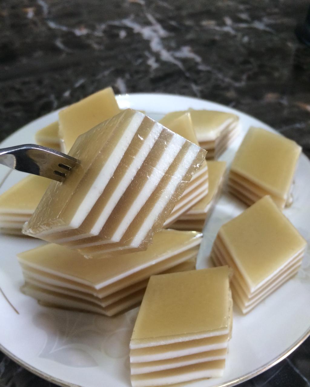 joey88做的q弹椰汁千层糕马蹄糕