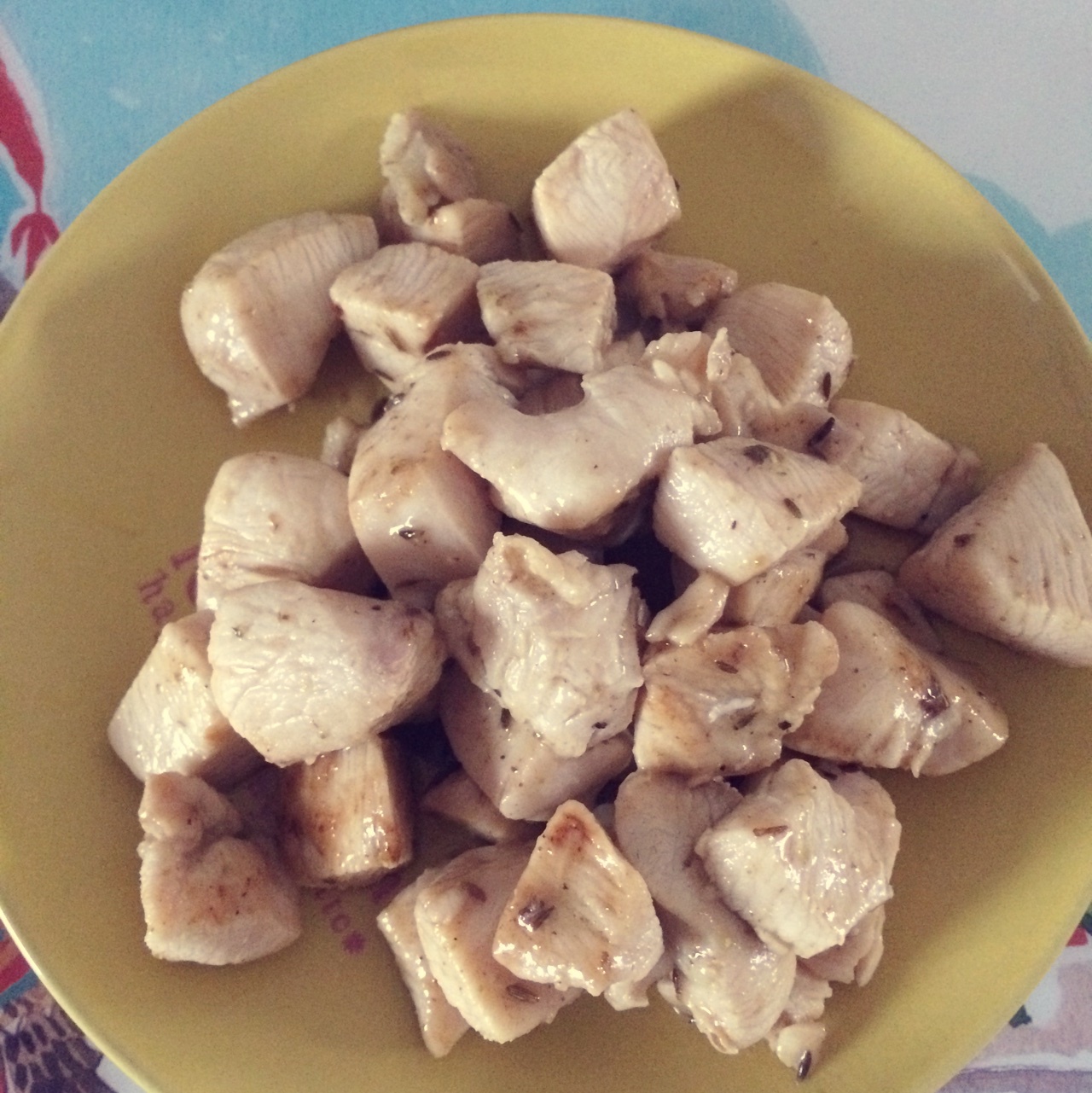 孜然鸡肉粒