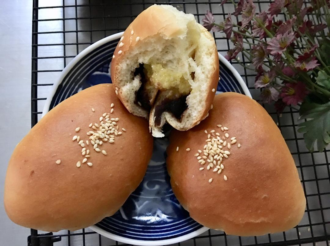 黄米蜜豆小餐包
