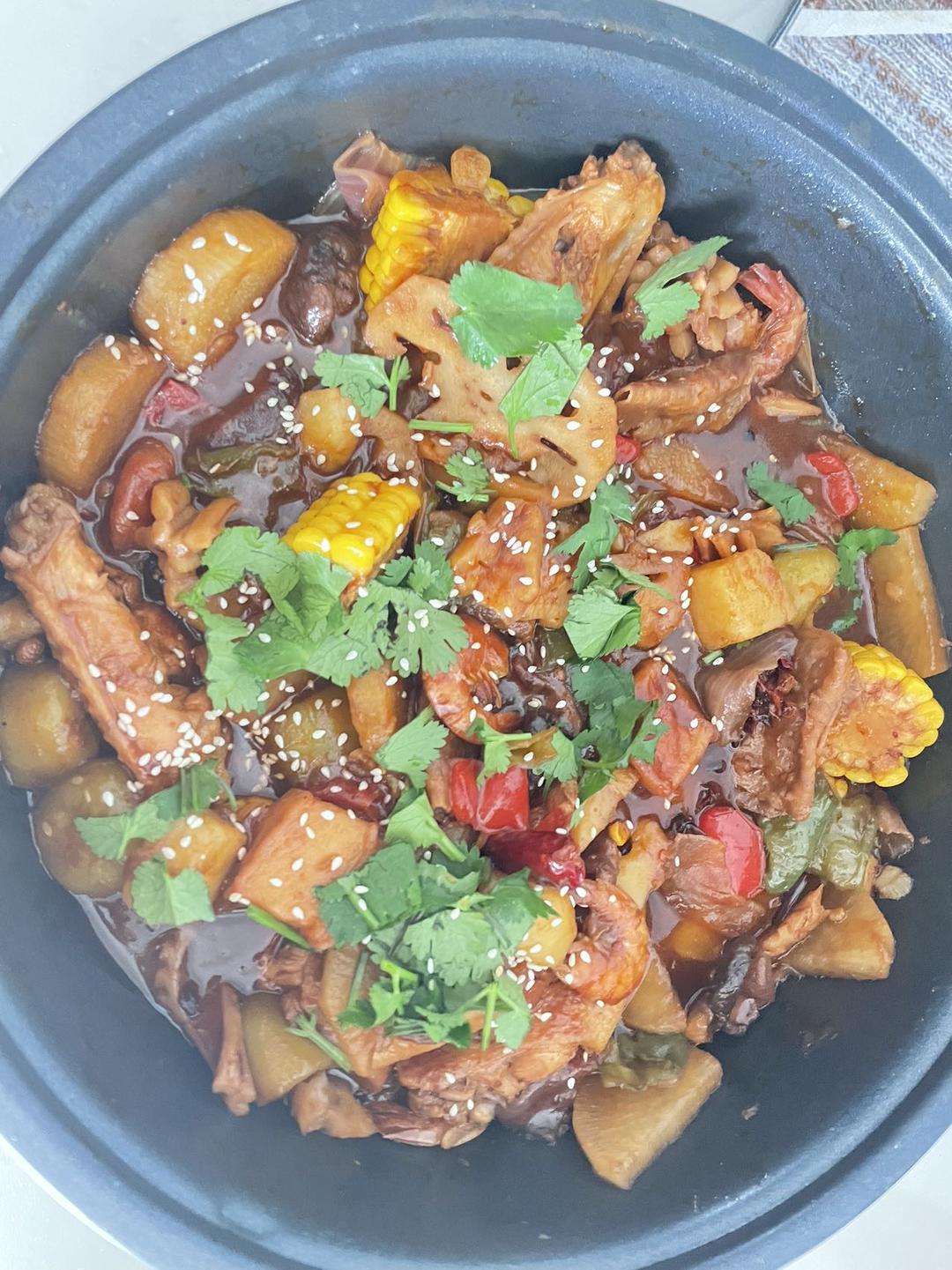 不加一滴水❗️自制家庭版三汁焖锅❗️