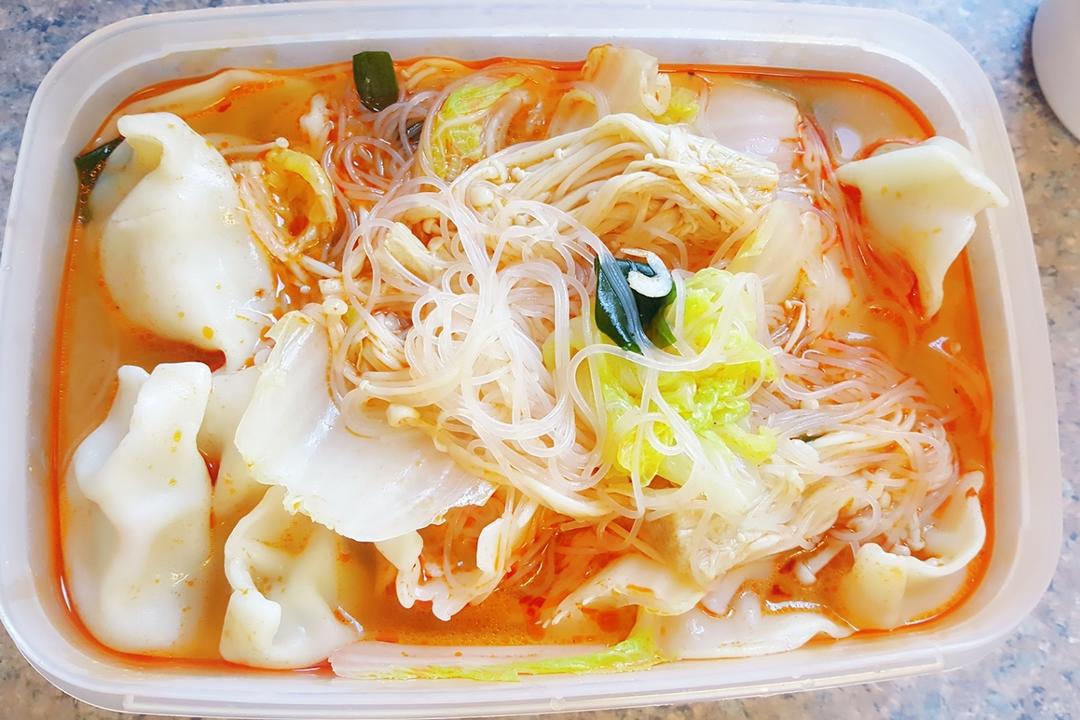 饺子的一人快手清新吃法